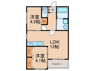 アドバンス長丘の物件間取画像